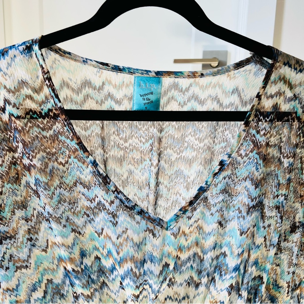 h.i.p. Chevron Patterned Blouse - Picture 9 of 10